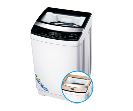 AMOI丝瓜视频色 洗衣机 XQB90-818透明黑 透明金